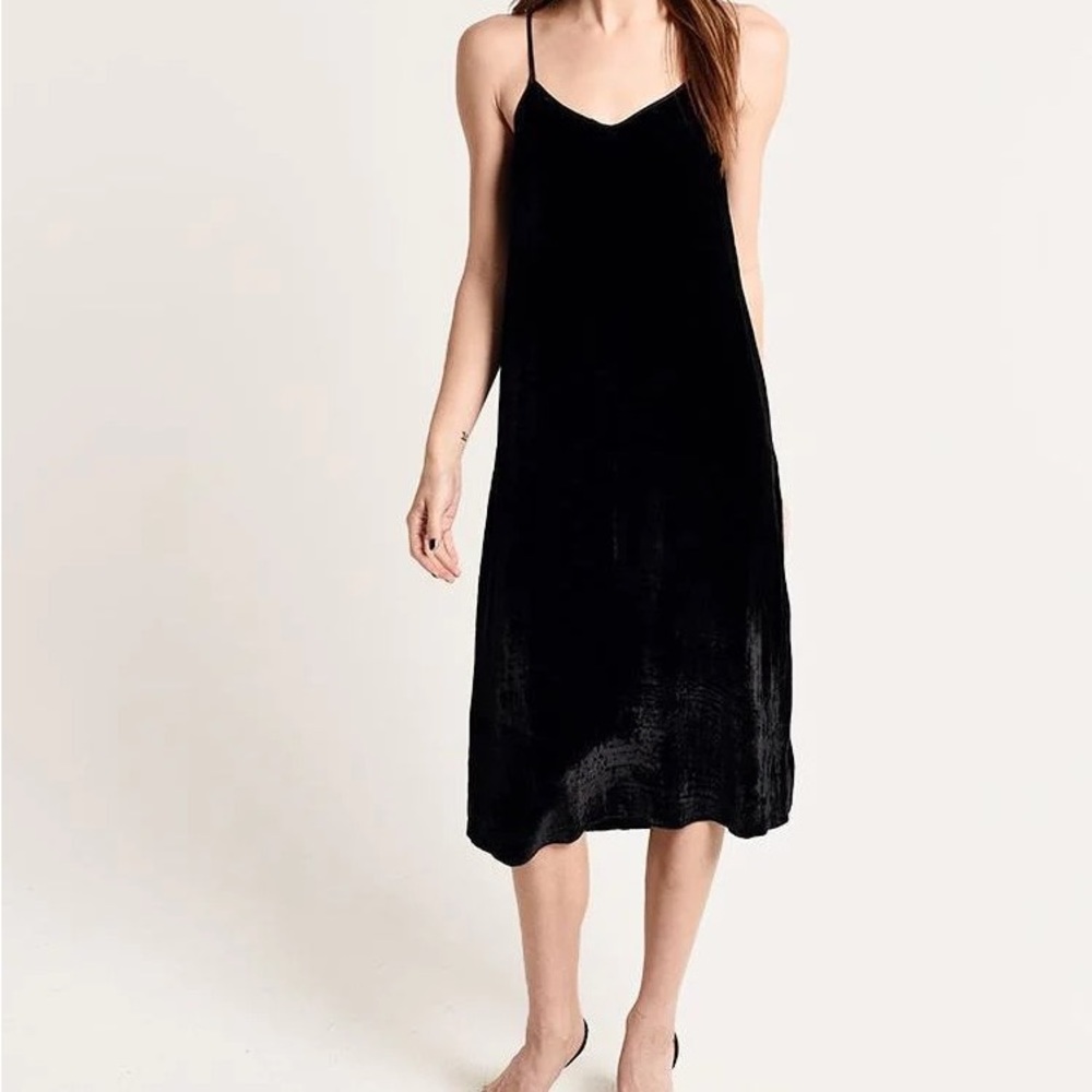 ATM velvet slip dress